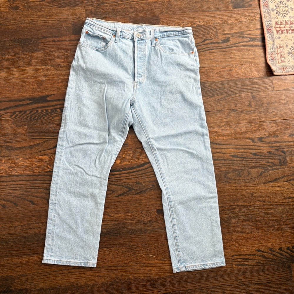 Levi's Women's 501 Crop Jeans Samba Blue - Size 32 - Picture 5 of 8